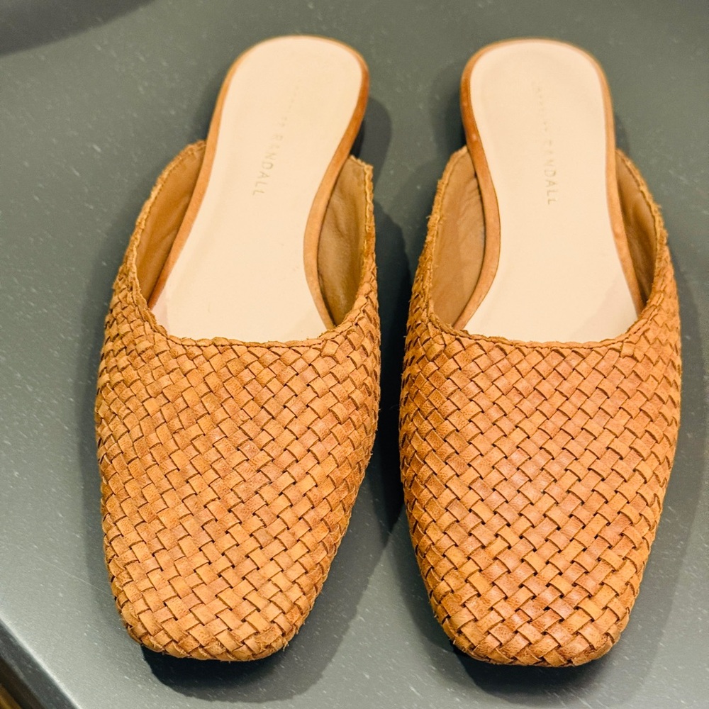 Loeffler Randall Woven Brown Mules